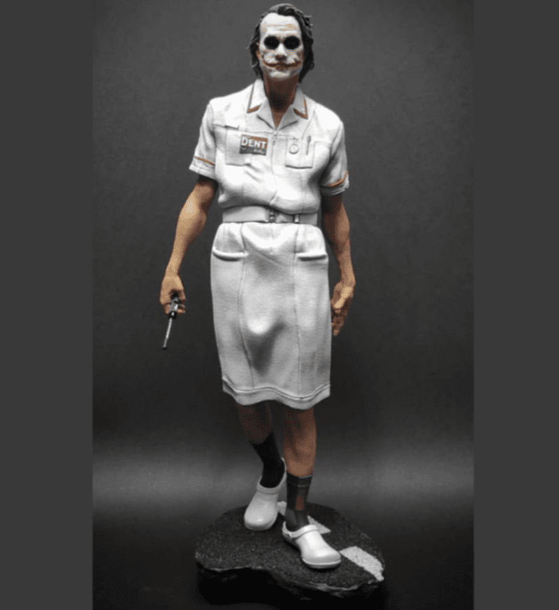 Joker Nurse 3D Print – Heath Ledger Tribute Figure for Batman & DC Fans