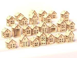 DIY Little Christmas Houses Advent Calendar – Laser Cut Wooden Craft Kit