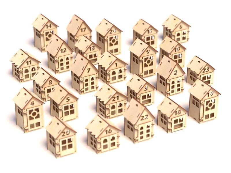 DIY Little Christmas Houses Advent Calendar - Image 2