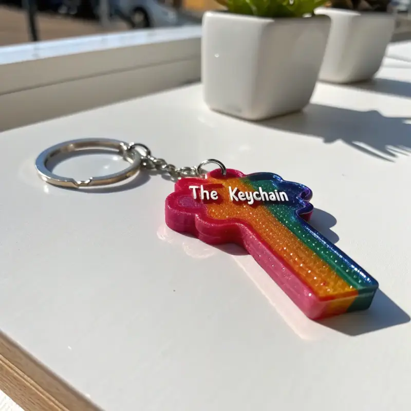 Personalized 3D Printed Keychain