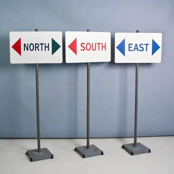 Engraved Directional Sign